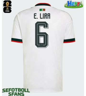 Mexiko Erik Lira #6 Bortatröja VM 2026 Kortärmad